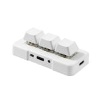 Rynx | MK321BT Bluetooth 5.1 3 Keys Custom Keys Gaming Office PS Clip Macro Programming Keyboard (White)