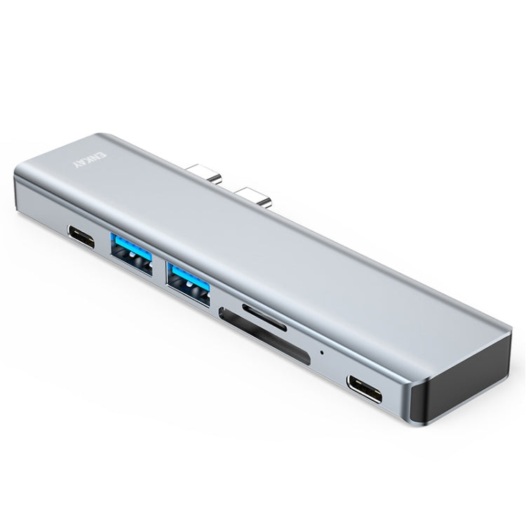 Rynx | ENKAY Hat-Prince 7 in 2 Type-C to 4K HDMI Docking Station Adapter Hub SD/TF Card Reader
