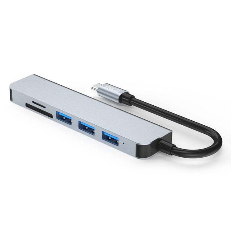 Rynx | ENKAY Hat-Prince 6 in 1 Type-C to 4K HDMI Docking Station Adapter USB-C Hub SD/TF Card Reader