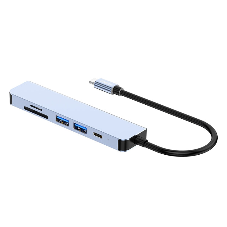 Rynx | ENKAY Hat-Prince 6 in 1 Type-C Hub 4K HDMI Docking Station Adapter USB-C PD Fast Charging SD/TF Card Reader