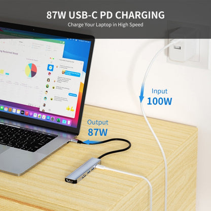 Rynx | ENKAY Hat-Prince 6 in 1 Type-C Hub 4K HDMI Docking Station Adapter USB-C PD Fast Charging SD/TF Card Reader