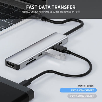 Rynx | ENKAY Hat-Prince 7 in 1 Type-C to 4K HDMI Docking Station Adapter PD Fast Charging Hub