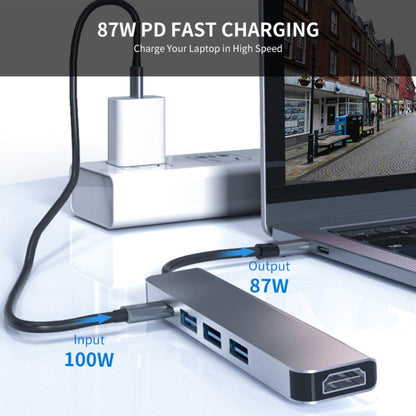 Rynx | ENKAY Hat-Prince 5 in 1 Type-C Hub 4K HDMI Converter Docking Station USB 3.0 Adapter