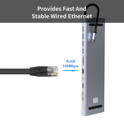 Rynx | JUNSUNMAY 11 in 1 Multifunctional USB C Hub Docking Station Adapter SD/TF Card Reader