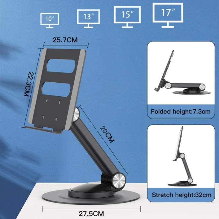 Rynx | P4 360 Degree Rotating Aluminum Metal Riser Tablet Laptop PC Stand Holder