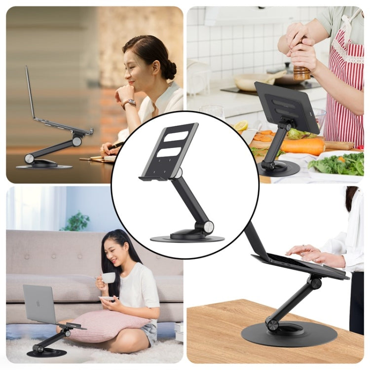 Rynx | P4 360 Degree Rotating Aluminum Metal Riser Tablet Laptop PC Stand Holder
