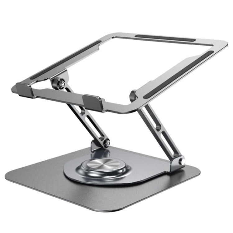 Rynx | D147 Foldable 360-Degree Rotatable Laptop Lifting Bridge Aluminum Alloy Notebook Desktop Stand (Gray)