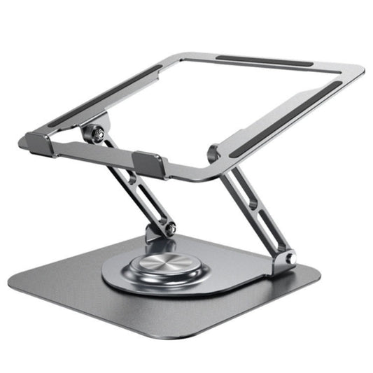 Rynx | D147 Foldable 360-Degree Rotatable Laptop Lifting Bridge Aluminum Alloy Notebook Desktop Stand (Gray)
