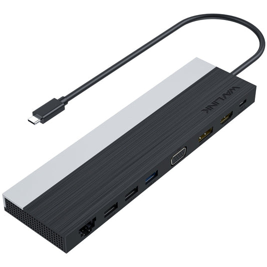 Rynx | Wavlink UMD03 Triple Display Adapter Type-C Hub 12 in 1 Docking Station