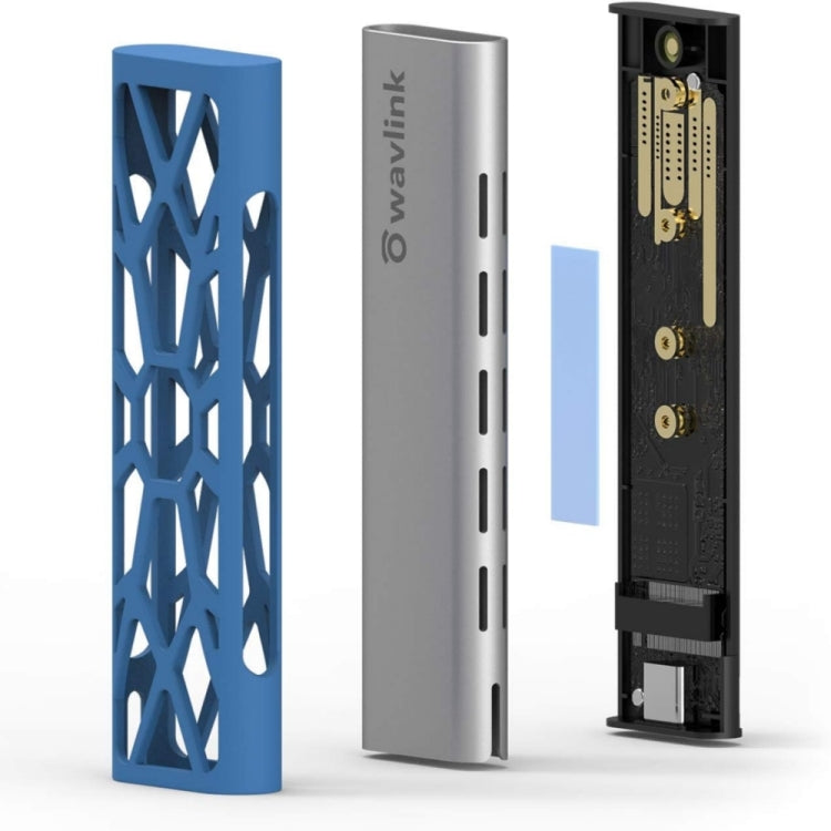Rynx | Wavlink ST338C M.2 NVMe SSD PCIE UASP M key NGFF SATA USB-C SDD hard drive enclosure adapter
