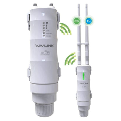 Rynx | WAVLINK WN570HA1 Weatherproof 2.4+5GHz 600Mbps Outdoor WiFi Range Router Extender, Plug: UK Plug
