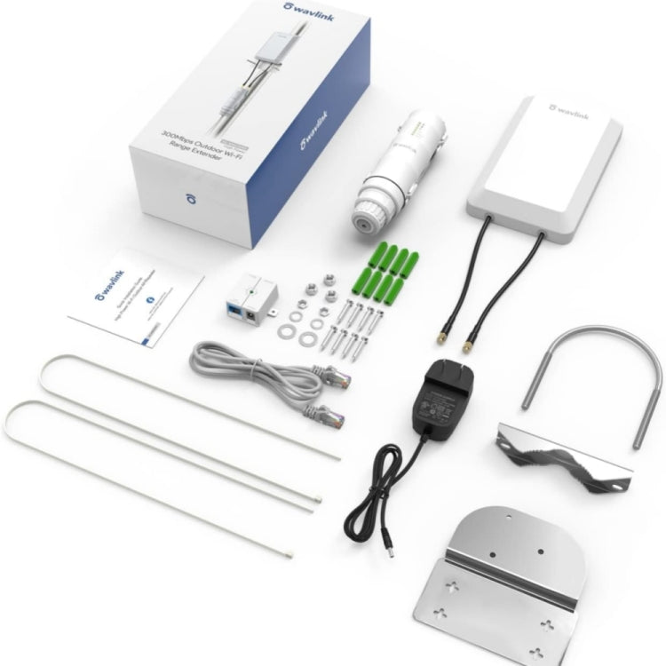 Rynx | WAVLINK WN570HP2 Outdoor Weatherproof 300Mbps WiFi Extender Wireless AP Repeater, Plug:EU Plug