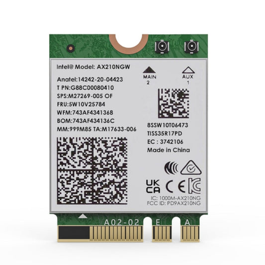 Rynx | WAVLINK WN675X3M Tri-Band Wi-Fi 6E Network Card Module BT 5.2 5400Mbps Network Adapter