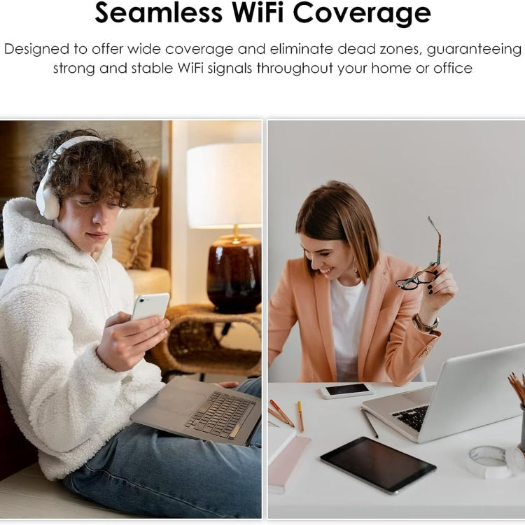 Rynx | WAVLINK WN532A3 WPA2-PSK 300Mbps Dual Band Wireless Repeater AC1200M Wireless Router, Plug: UK Plug