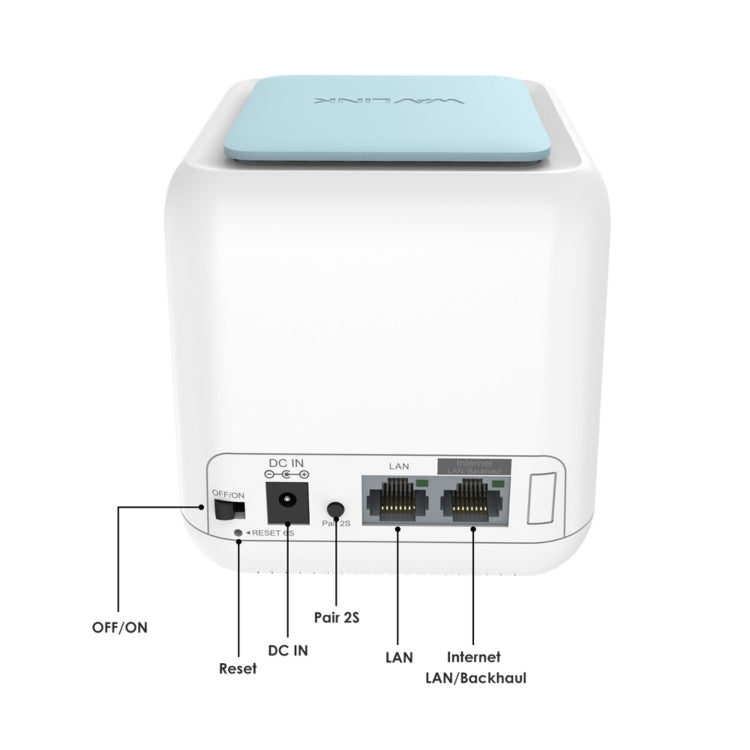 Rynx | WAVLINK WN535M1 WiFi Wireless Router 11AC AC1200 Mesh Wireless Repeater Signal Extender, Plug: US Plug