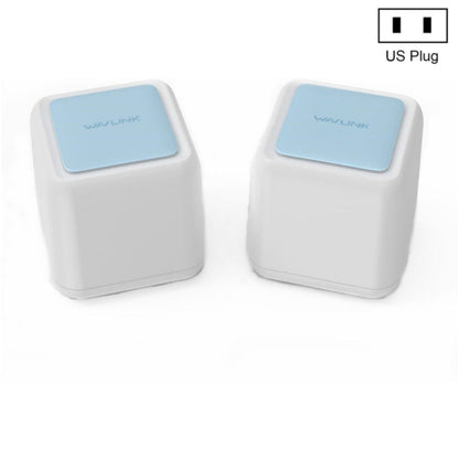 Rynx | WAVLINK WN535M2 For Home Office 2 Piece Mesh Wireless Router AC1200 Dual Band WiFi Signal Booster, Plug: US Plug