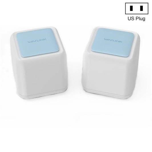 Rynx | WAVLINK WN535M2 For Home Office 2 Piece Mesh Wireless Router AC1200 Dual Band WiFi Signal Booster, Plug: US Plug