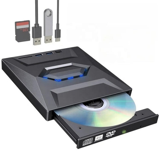 Rynx | B21-Y 3.0 USB External Mobile Multifunction 5-in-1 Laptop Type-C DVD Recorder Optical Drive