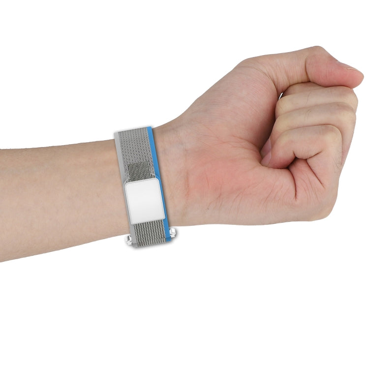 Rynx | For Apple Watch Series 9 45 mm Double Velcro Fastening Quick Nylon Watch Strap (Black)