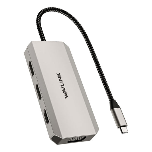 Rynx | WAVLINK WL-UMD305 7 in 1 4K DP / HDMI Quad Display USB-C Hub Dock Multi-Port Adapter