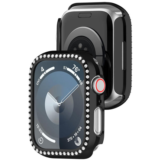 Rynx | For Apple Watch Series 8 45mm Diamond Hollow PC Watch Case (Black)