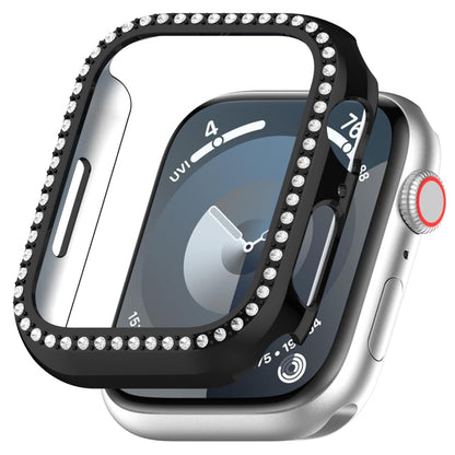Rynx | For Apple Watch Series 8 45mm Diamond Hollow PC Watch Case (Black)