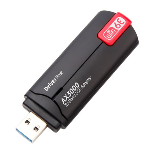 Rynx | WD-AX3000 For Desktop PC WiFi Receiver USB 3.0 WiFi6 Driverless Wireless Network Card (Red)