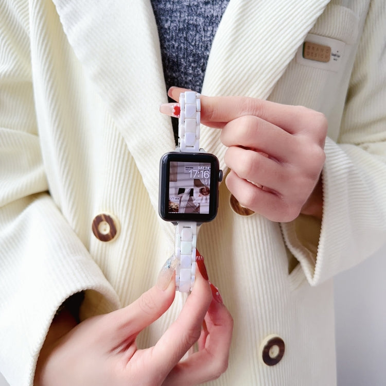 Rynx | For Apple Watch Series 5 40mm Laser PC Colored 12mm Slim Watch Band (White)