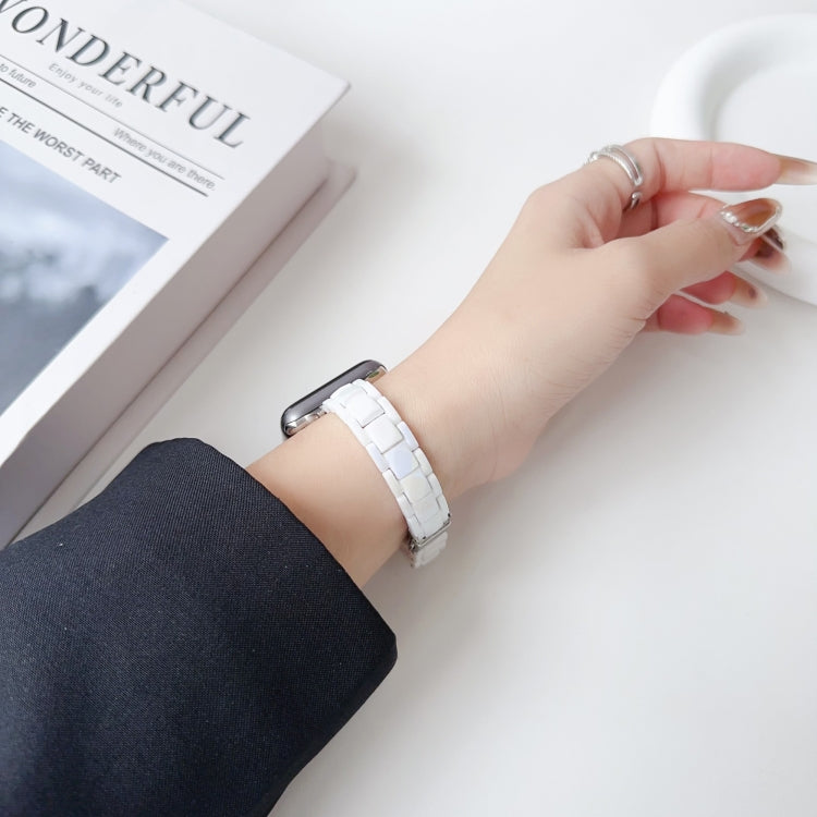 Rynx | For Apple Watch Series 5 40mm Laser PC Colored 12mm Slim Watch Band (White)
