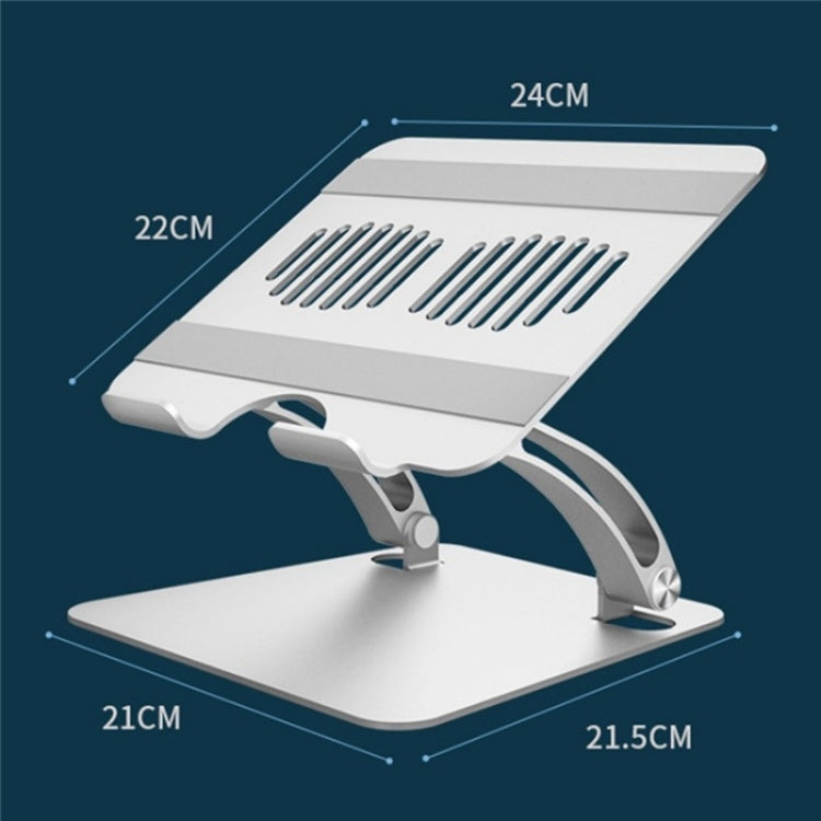 Rynx | AS010-BMW Aluminum Alloy Laptop Computer Riser Desktop Laptop Stand Holder (Gray)