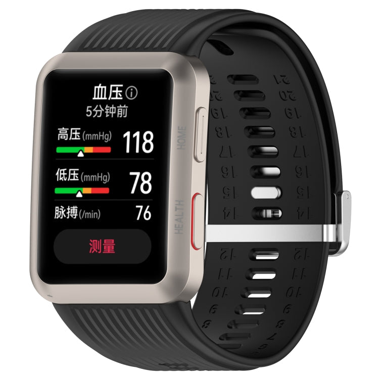 Rynx | For Huawei Watch D Blood Pressure Watch Silicone Watch Band (Black)