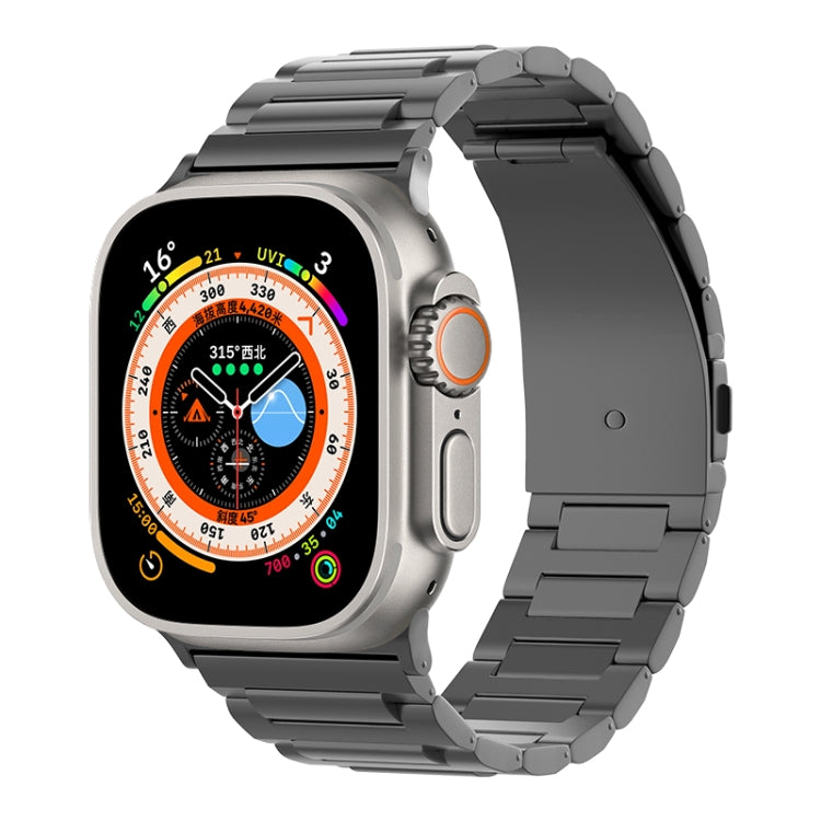 Rynx | For Apple Watch SE 2022 44mm I-shaped titanium strap (Black)
