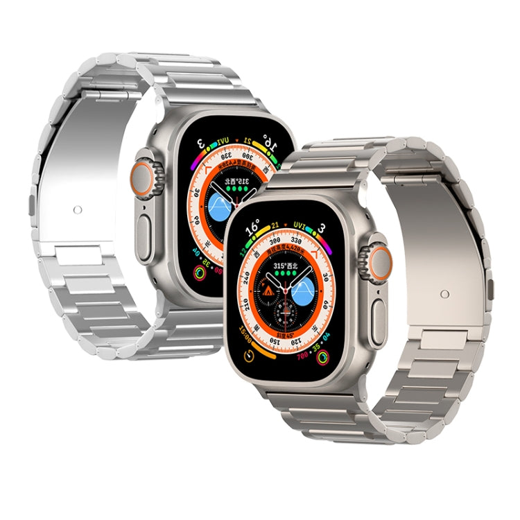Rynx | For Apple Watch Series 9 45mm I-shaped Titanium Watch Strap (Silver)