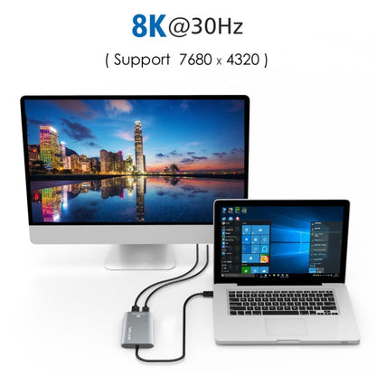 Rynx | WAVLINK UTA21D DP 4K/5K/8K Video Thunderbolt 3 Type-C to Dual DisplayPort Adapter