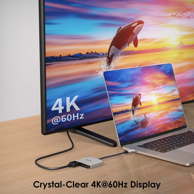 Rynx | WAVLINK WL-UHP510Pro 4K/60Hz Video Converter USB-C Male to Dual HDMI Female Adapter