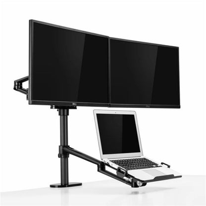 Rynx | OL-10T Clip-on Desktop Stand Dual Computer Monitor Holder Laptop Holder