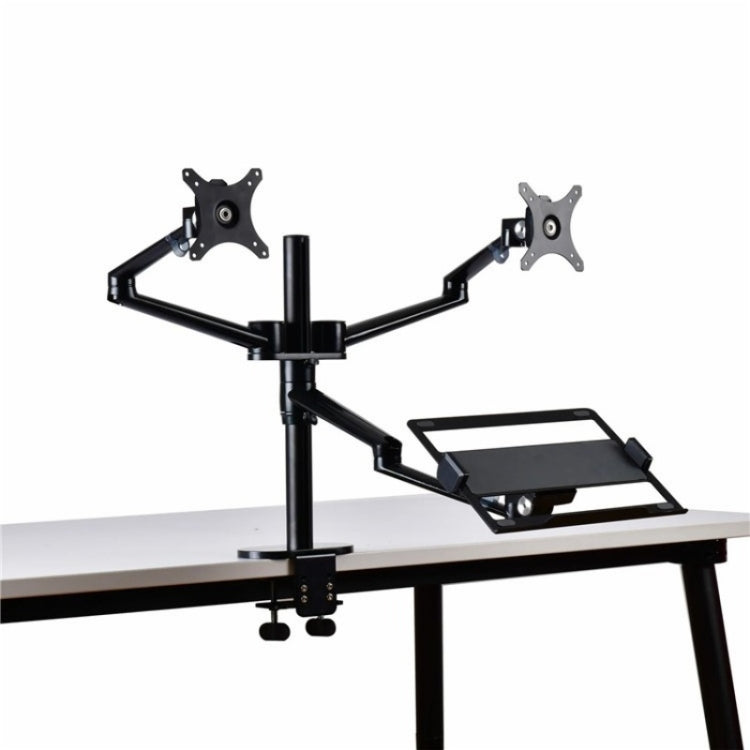 Rynx | OL-10T Clip-on Desktop Stand Dual Computer Monitor Holder Laptop Holder