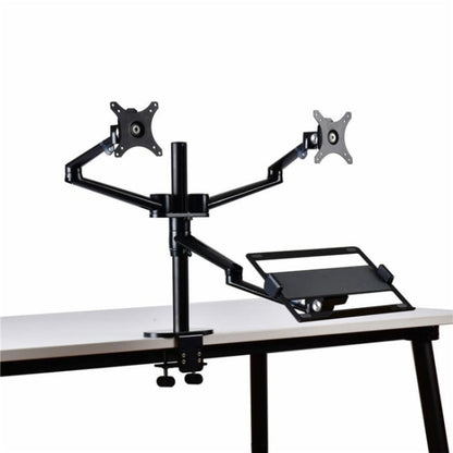 Rynx | OL-10T Clip-on Desktop Stand Dual Computer Monitor Holder Laptop Holder
