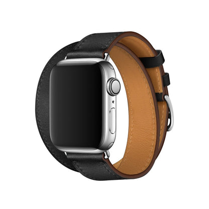 Rynx | For Apple Watch 3 / 2 / 1 Generation 42mm Universal Leather Double Loop Watch Strap (blue)