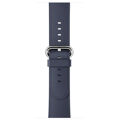Rynx | Classic Button Leather Watch Band for Apple Watch Series 3 & 2 & 1 42mm (Midnight Blue)