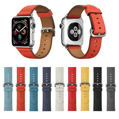 Rynx | Classic Button Leather Watch Band for Apple Watch Series 3 & 2 & 1 42mm (Midnight Blue)
