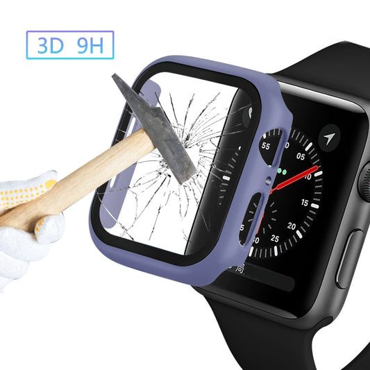 Rynx | ENKAY Hat-prince Full Protection PC Case + Tempered Glass Protection for Apple Watch Series 5 / 4 40mm (Blue)