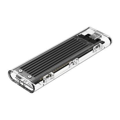 Rynx | ORICO TCM2F-C3 NGFF M.2 Hard Drive Enclosure, tool-free Type-C connection, transparent hard drive box
