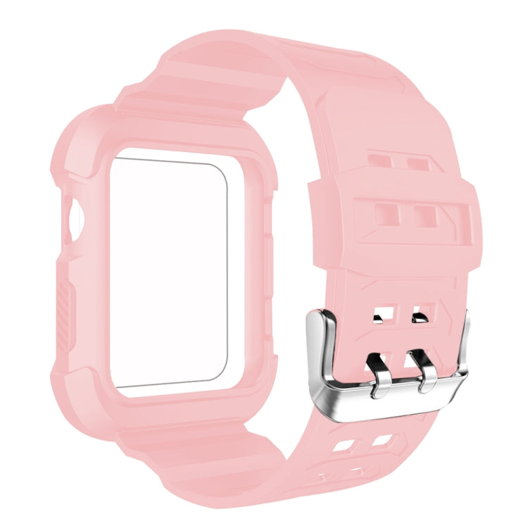 Rynx | For Apple Watch 3 / 2 / 1 Generation 38mm All-In-One Silicone Band (Pink + White)