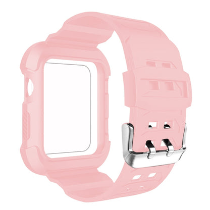 Rynx | For Apple Watch 3 / 2 / 1 Generation 38mm All-In-One Silicone Band (Pink + White)