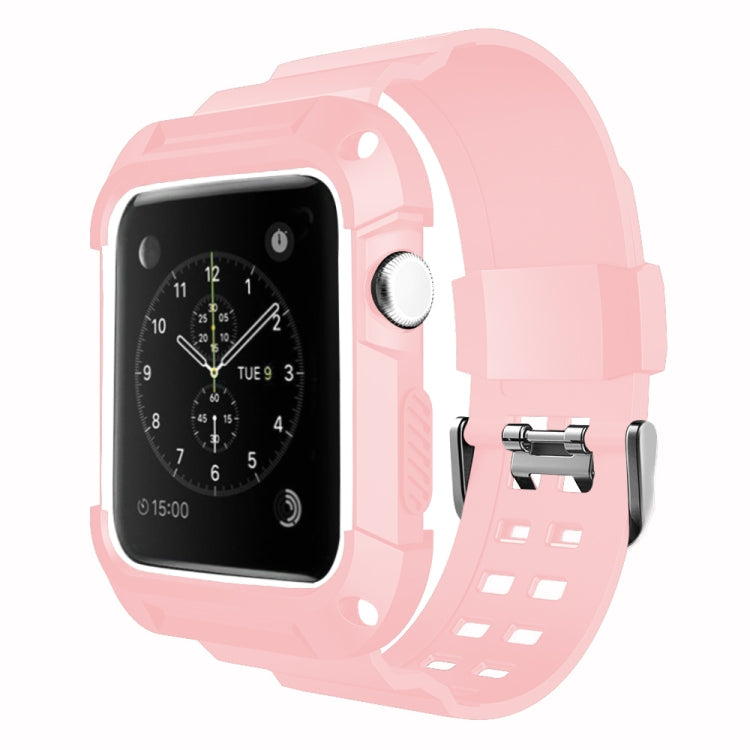 Rynx | For Apple Watch 3 / 2 / 1 Generation 38mm All-In-One Silicone Band (Pink + White)