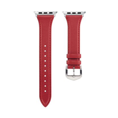 Rynx | For Apple Watch 3 / 2 / 1 generations 42mm universal thin leather strap (Red)