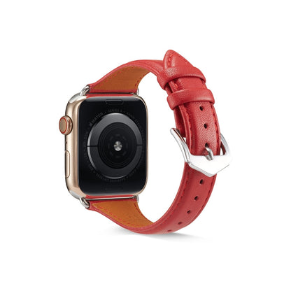 Rynx | For Apple Watch 3 / 2 / 1 generations 42mm universal thin leather strap (Red)
