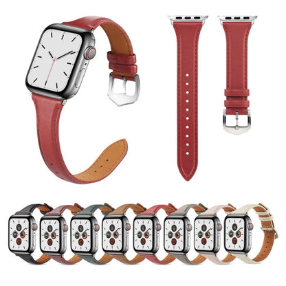 Rynx | For Apple Watch 3 / 2 / 1 generations 42mm universal thin leather strap (Red)