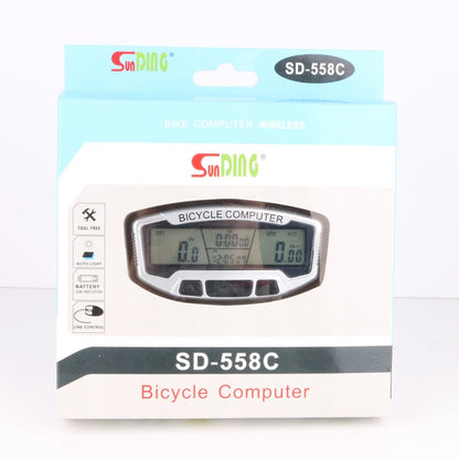Rynx | SUNDING SD-558C Bicycle Computer Wireless Digital LCD Backlight Road Speedometer Stopwatch Speedometer
